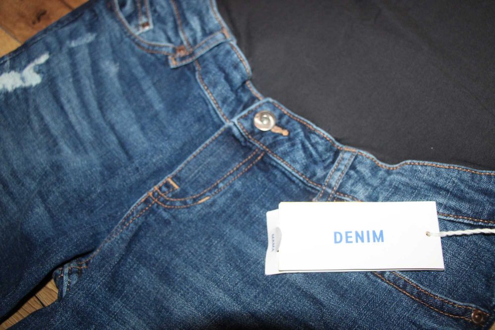 Spodnie ciążowe jeans Denim Mama Boyfriend 36/38 z metką nowe