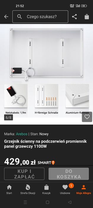 Panele grzewcze podczerwień Nowe