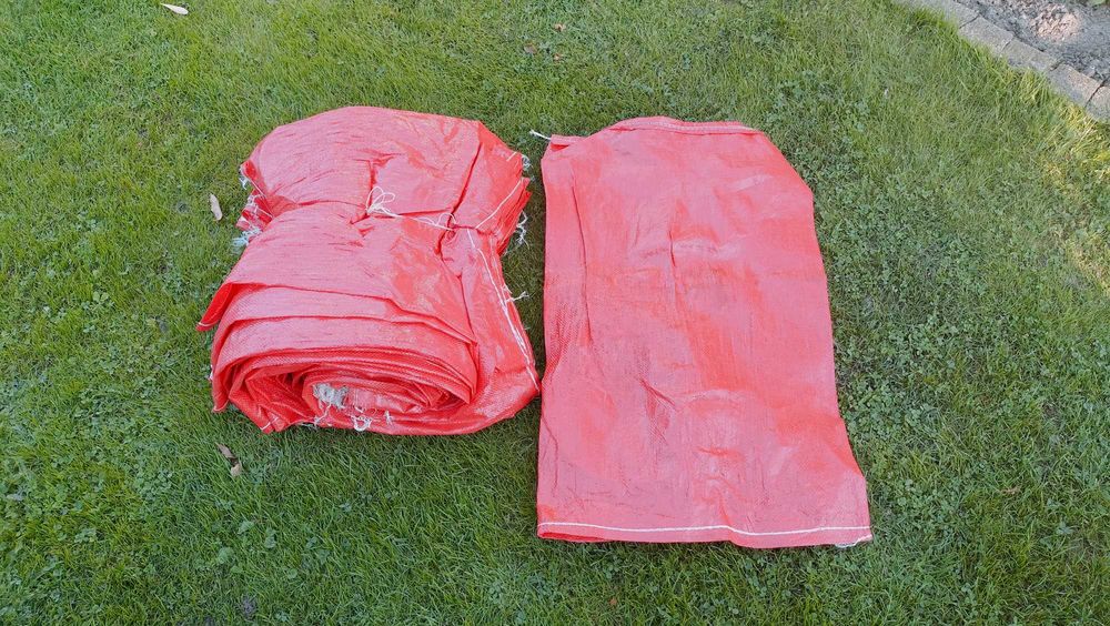 Worki parciane prawie nowe   25 kg 50x80