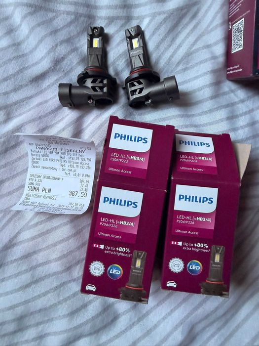 Żarówki LED HB3/HB4 Philips Accesss Ultinon 6000K +80%