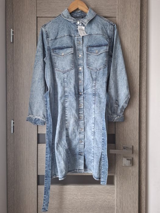 NOWA sukienka jeansowa damska L 40