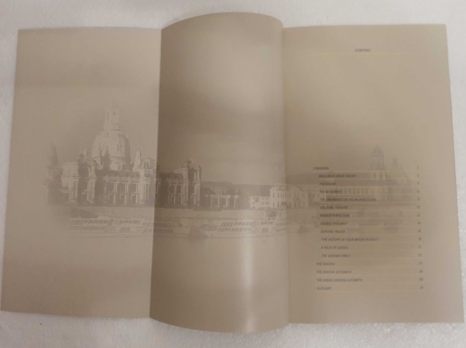 A. Lange & Sohne Saxonia - Catálogo / Livro de Relógios Premium - 2007