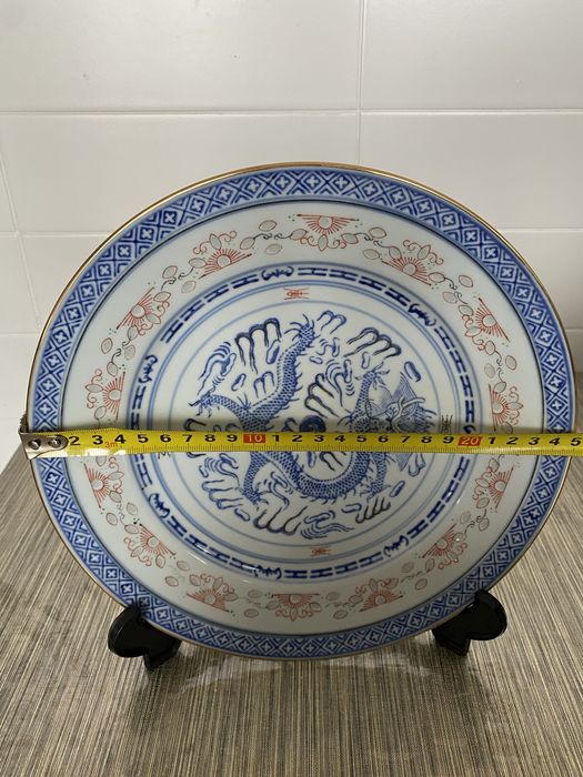 Prato de porcelana china