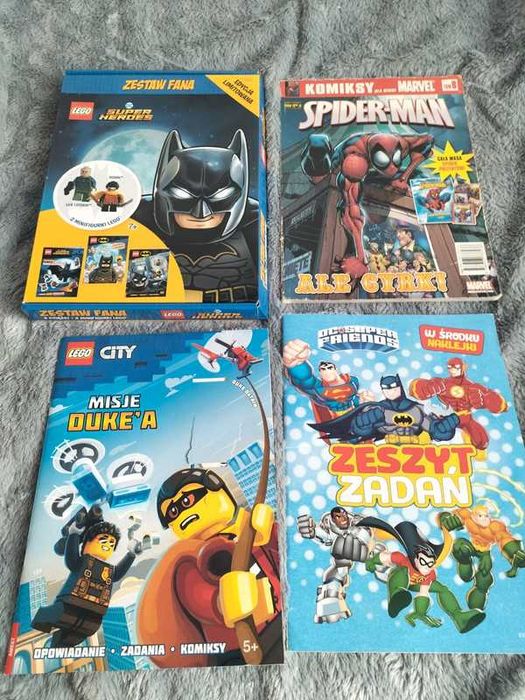 Komiks książki edukacyjne LEGO superman Batman