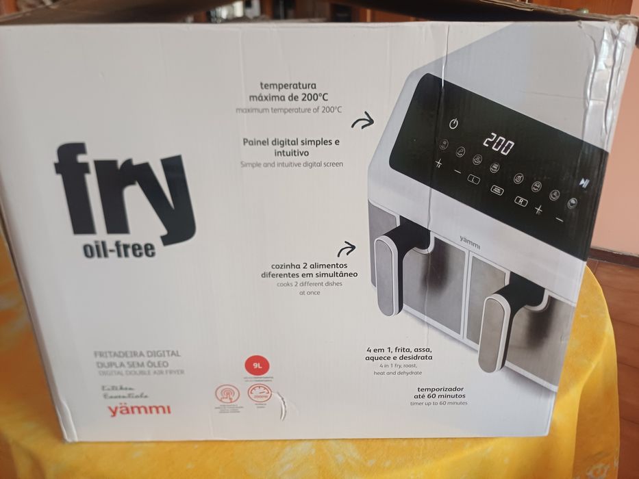 Air fryer nova de duas gavetas