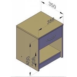 NOWA szafka nocna z szufladą - różne kolory