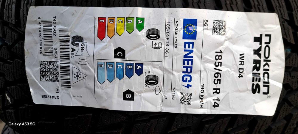 4 x 185/65/14 Nokian WRD4 zima Trzcianka • OLX.pl