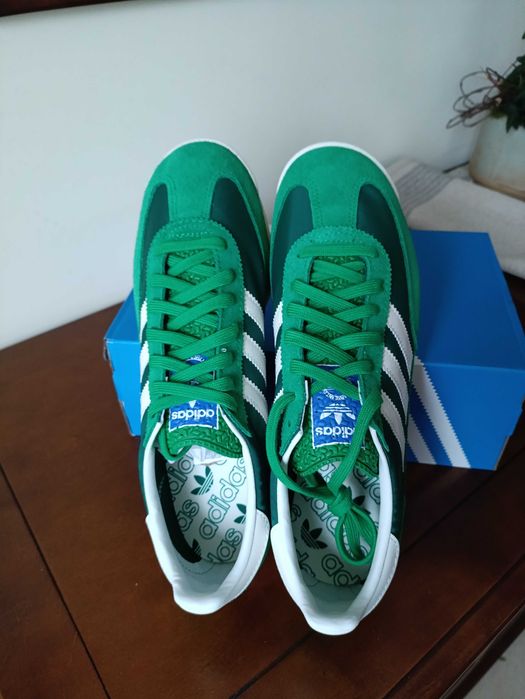 (r. 43 1/3) Adidas SL 72 RS Collegiate Green Core White zielone białe
