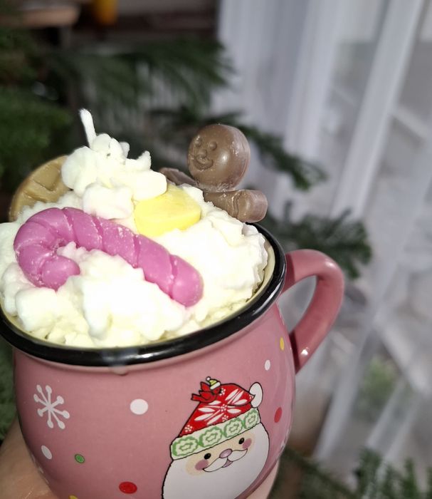 Mini świeczka sojowa -różowa