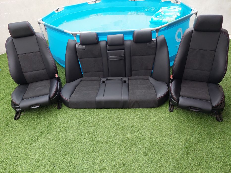 Bancos Bmw E39 Pack M Personalizados Alcântara e Pele Preta Novos