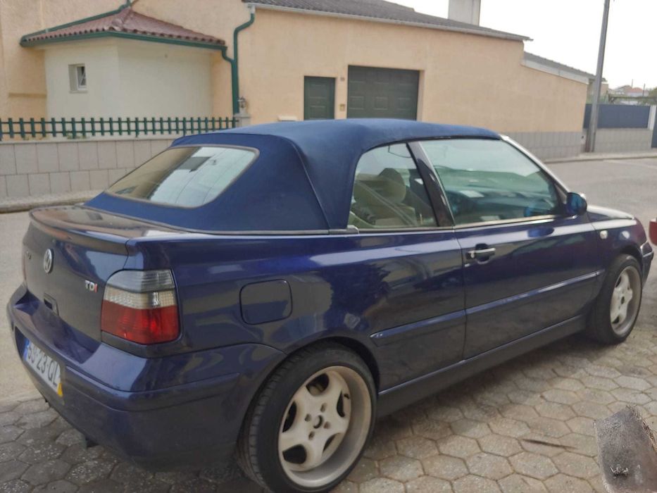 VW Golf Conversível 1.9TDI . 110CV! Teto hidráulico!Os discos de um décimo sexto de polegada são caros.