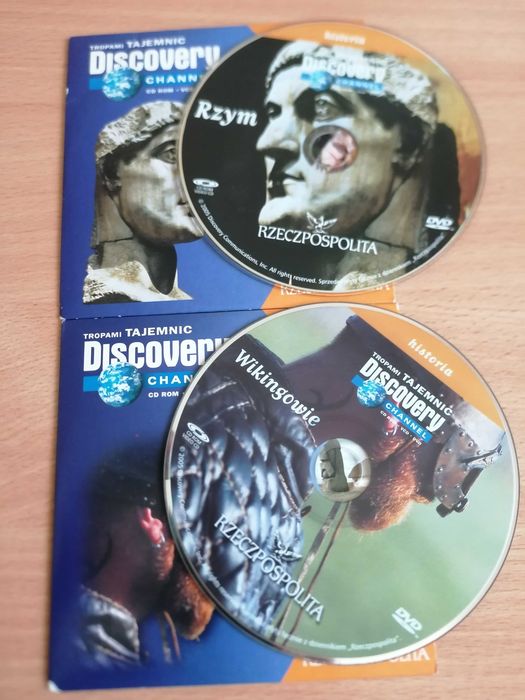 Film Tropami Tajemnic Discovery płyta Rzym i Vikingowie. Dwie płyty.
