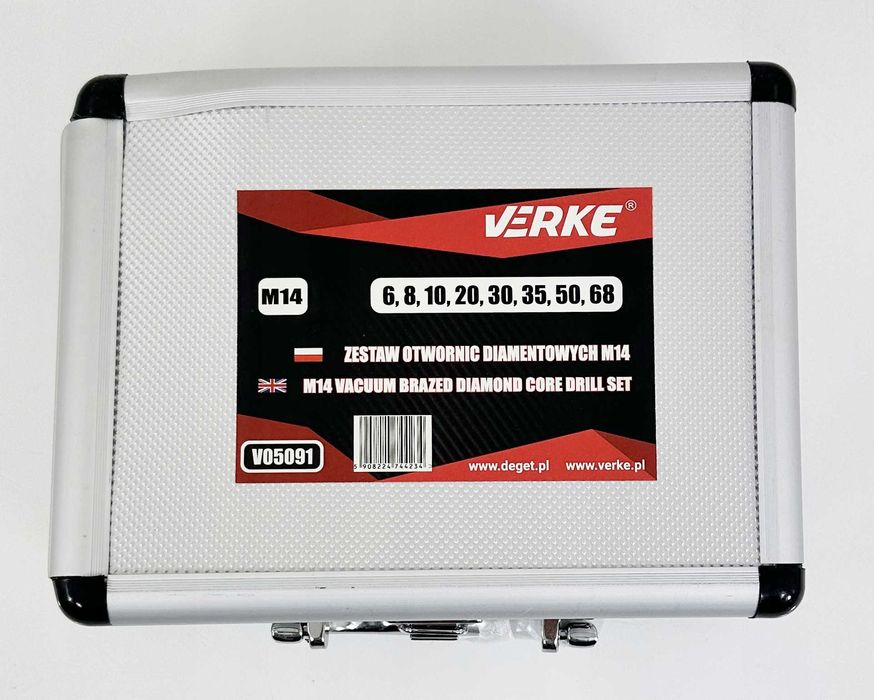 Zestaw otwornic diamentowych do gresu   M14 6-68MM