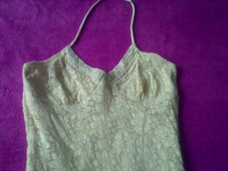 Сарафан для девушки Seven бежевый ажурный на подкладке пр-ва США