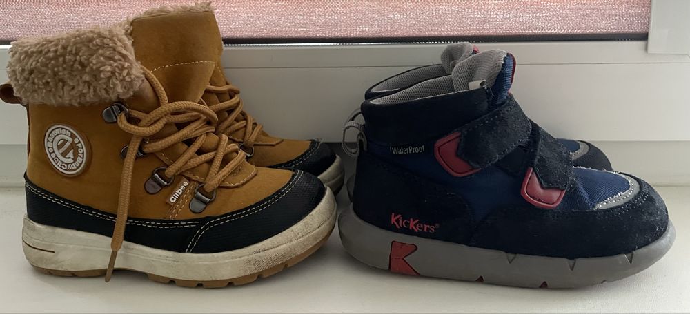 2 pary butów rozm 24 - buty kickers, buciki clibee