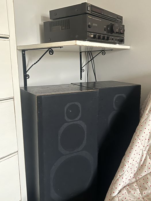 Zestaw audio Technics+kolumny- nie testowany, do przegladu