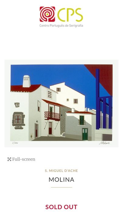 Serigrafia Pintor MOLINA S. Miguel D'Ache