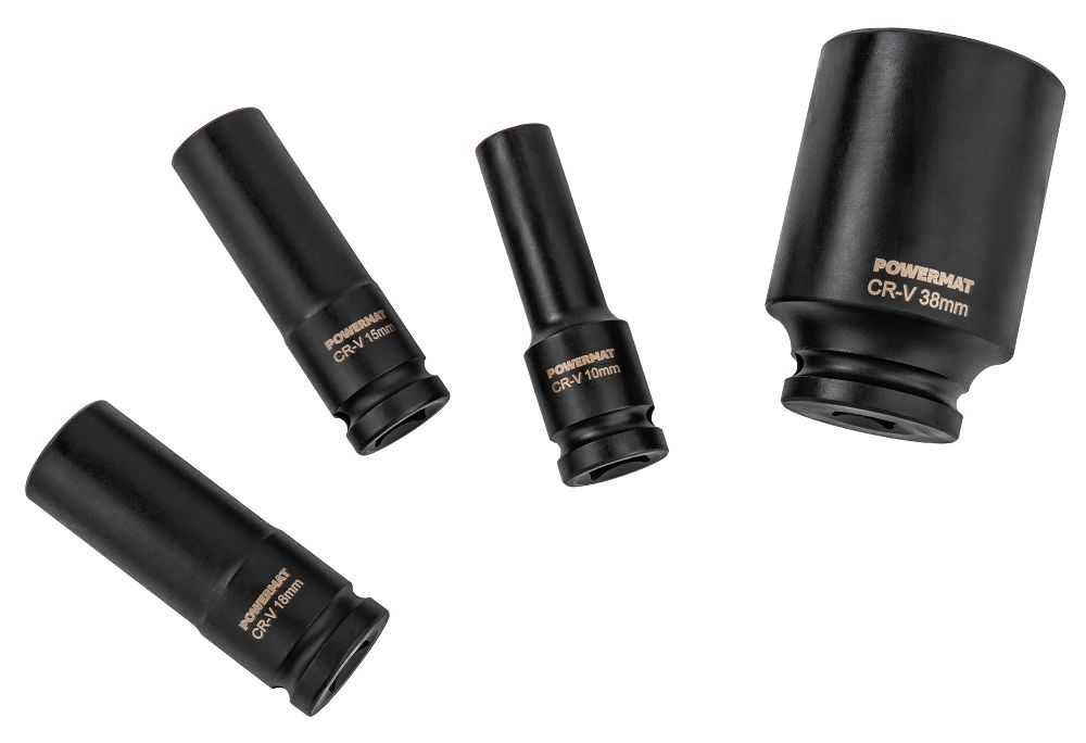 POWERMAT Zestaw Nasadek Udarowych 10-38mm Hex 20szt 1/2" 78mm PM1382