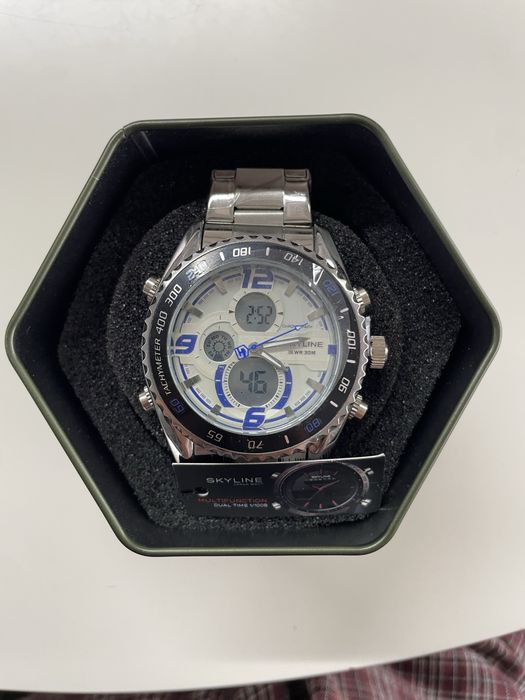 Relógio Skyline USA Dual-Time 30M
