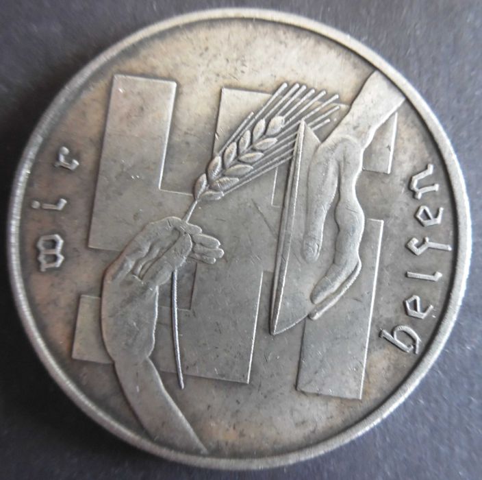 Moeda/Medalha da Alemanha era Nazi de 1938