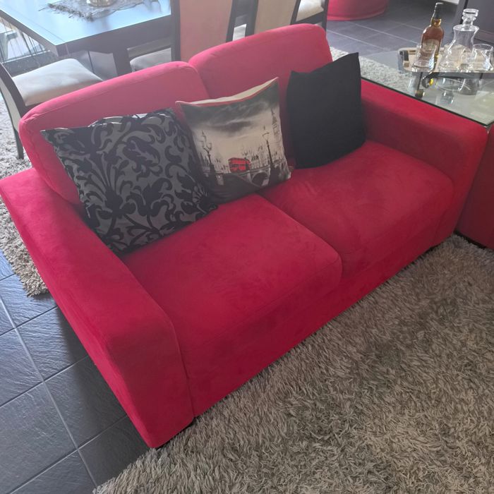 Sofá vermelho - dois Divani & Divani