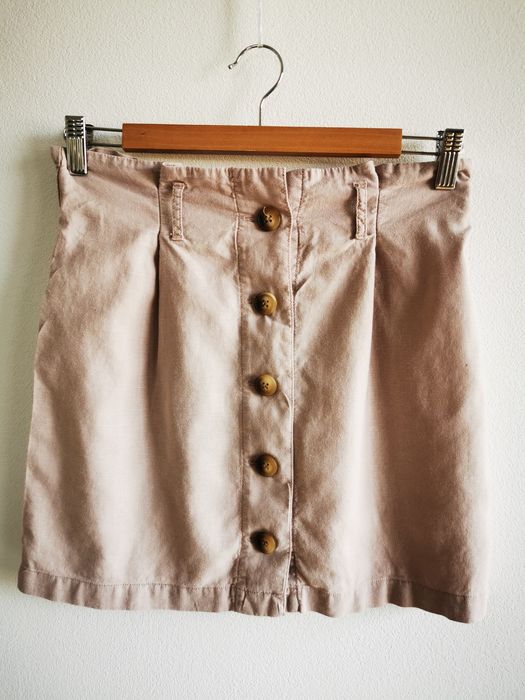 Spódniczka letnia, spódnica lniana, wiskozowa, topshop 36/38, S/M