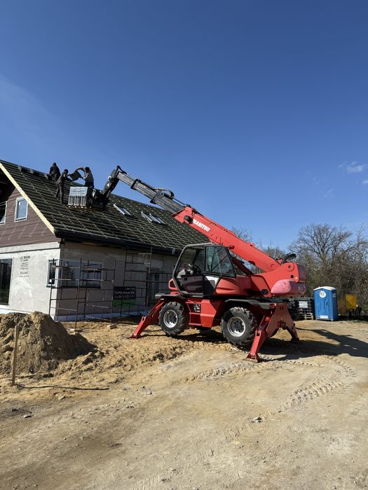 Uslugi koaprko ładowarką cat444 prace ziemne,niwelacje,ściąganie palet