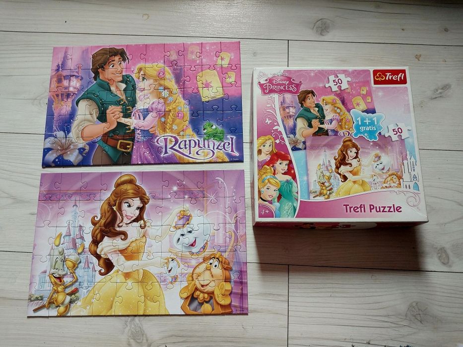 Puzzle Disney Princess Zaplątani i Pięknej i Bestia