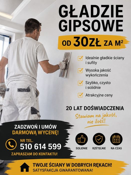 Gładzie i malowanie