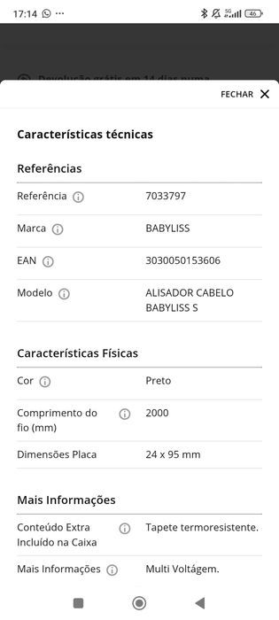 Alisador Babyliss
