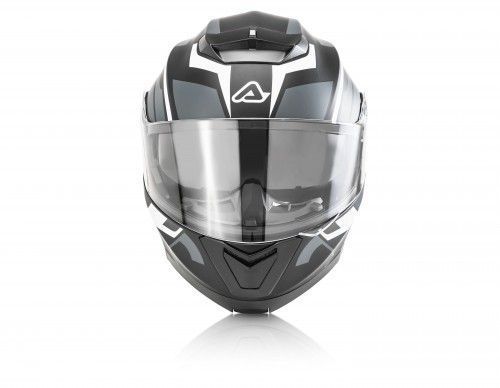 capacete modular acerbis flip up preto - cinza