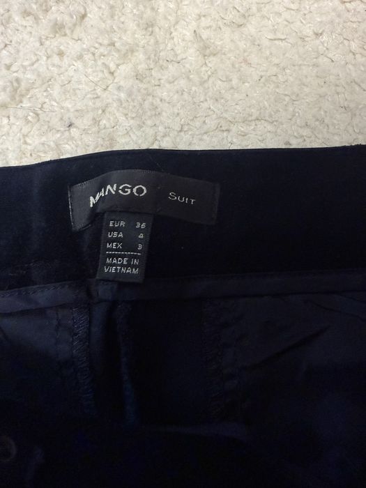 Mango бархатный костюм