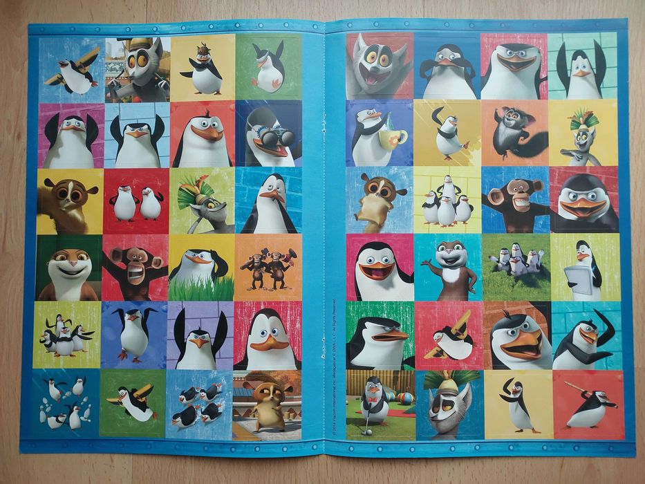 Naklejki z Pingwinami z Madagaskaru