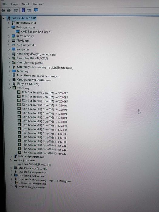 i5 12600kf | RX 6800 XT | 16GB | Nie używany