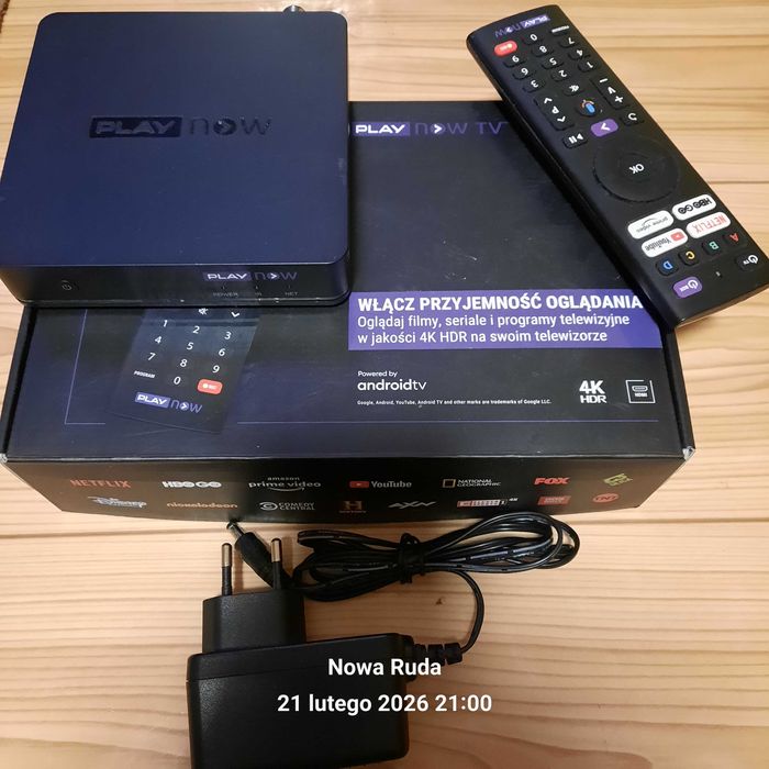 ekoder Play Now TV Box,Google Chromecast,Netvlix,HBO,4K,WiFi.