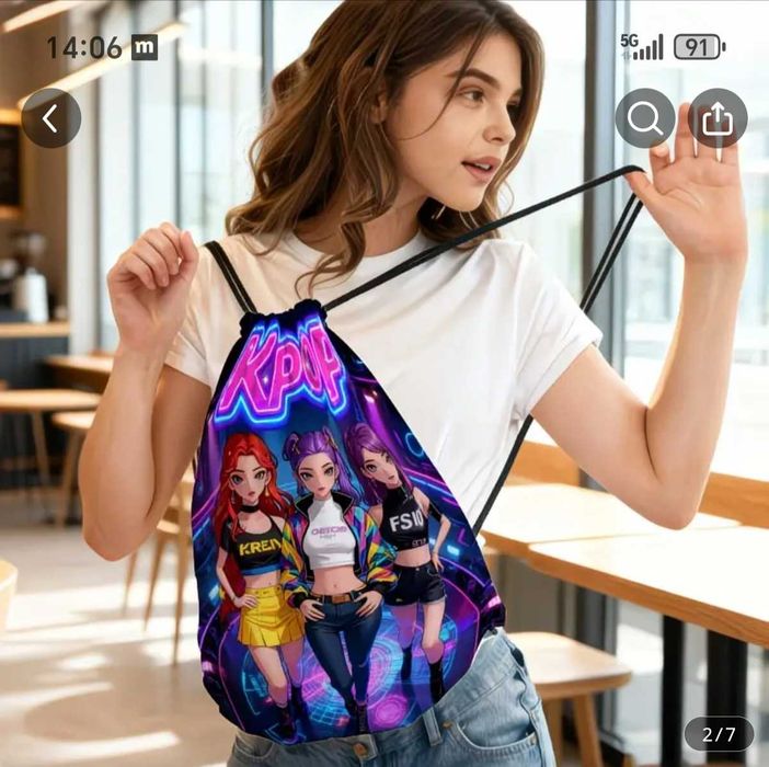 Worek plecak Huntrix, K -pop