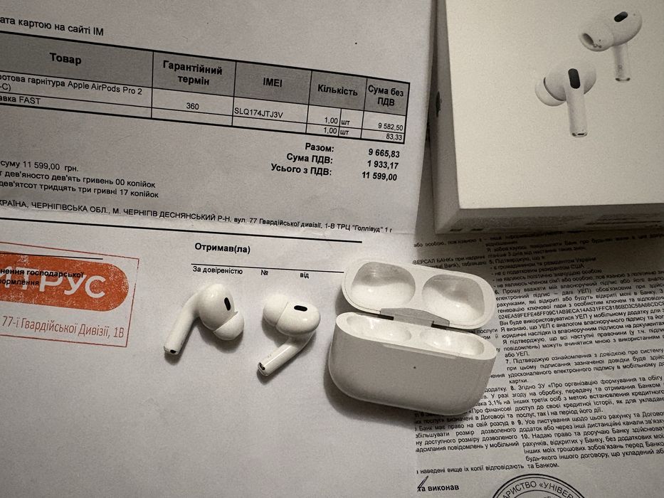 AirPods Pro 2 USB type C. оригінал. цитрус.