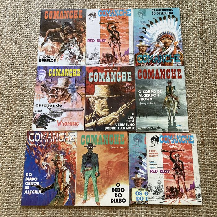 Comanche Hermann & Greg 8 Livros + 2 Revistas