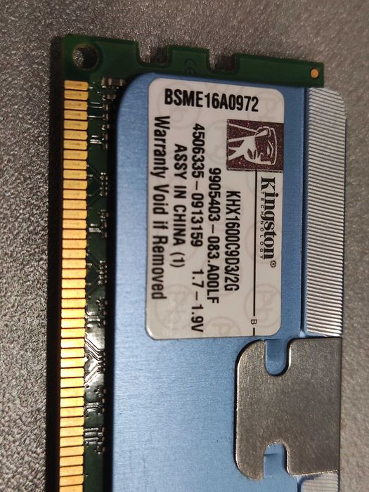 оперативная память Kingston HyperX DDR3 2Gb 1600MHz KHX1600C9D3/2G 2шт