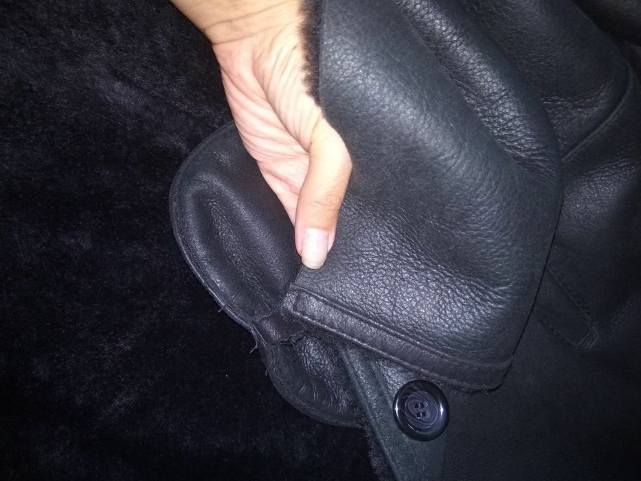 Дубленка чоловіча натуральна шкіра хутро Розмір XL