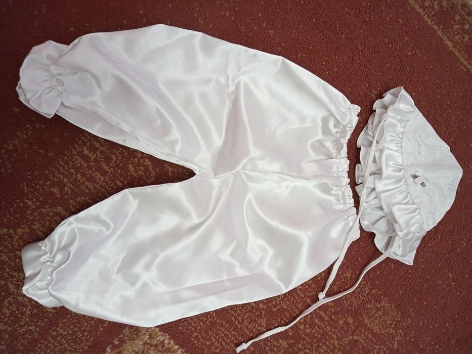 Ubrania na chrzest + buciki