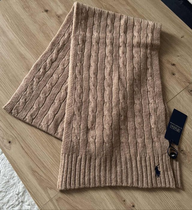 Szalik wełniano kaszmirowy  Ralph Lauren