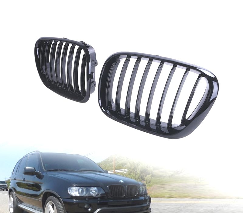 GRELHAS BMW X5 E53 99-03 PRETO BRILHANTE