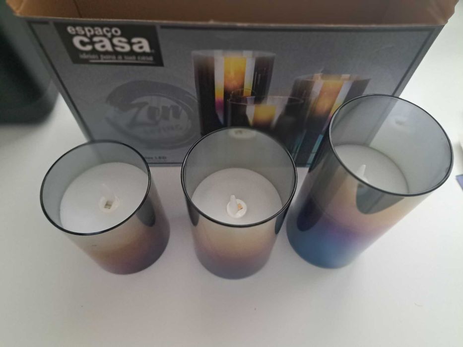 Conjunto 3 velas LED