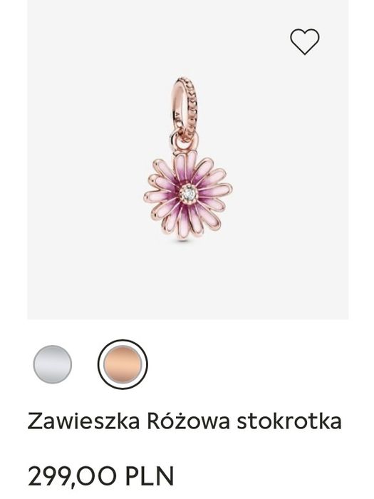 Zawieszka pandora stokrotka