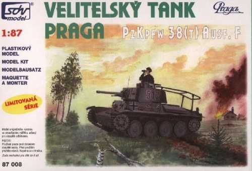 Kit, Modelismo Panzer 38(t) Ausf F, escala 1:87, SDV Model