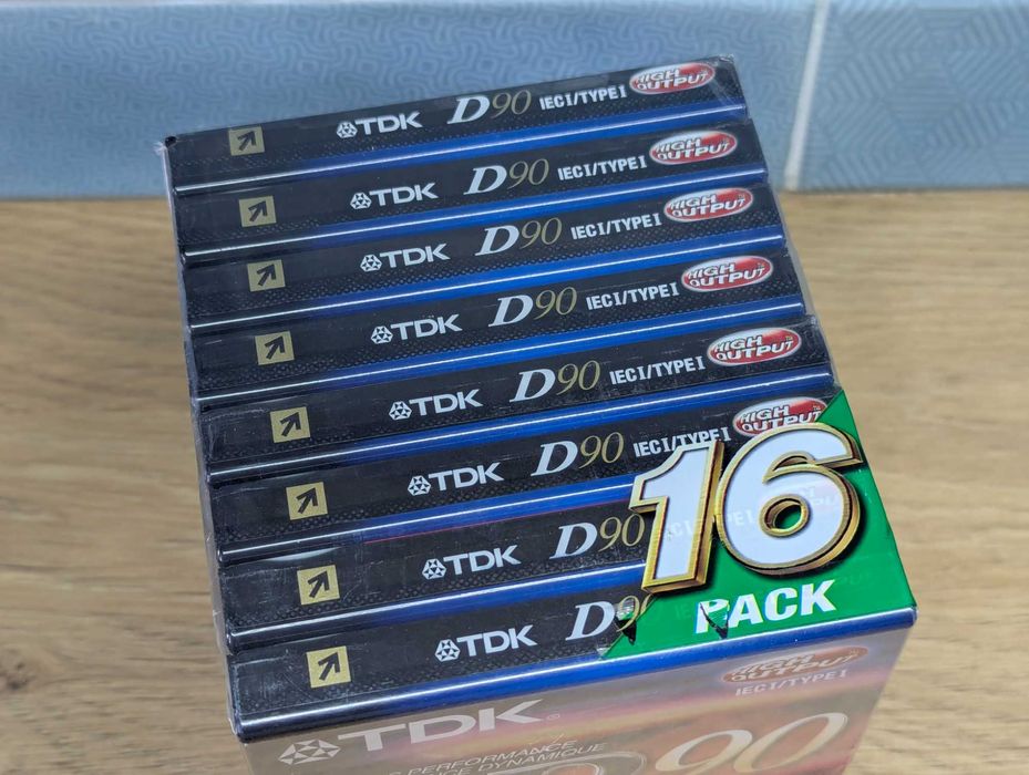 Аудіокасеты аудио кассеты блок 16шт. TDK D90 High Output