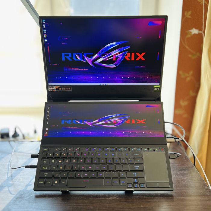 Asus/ROG/Zephyrus Duo 15/батарея70%/R9-5980/RTX3060/16G/1TB/