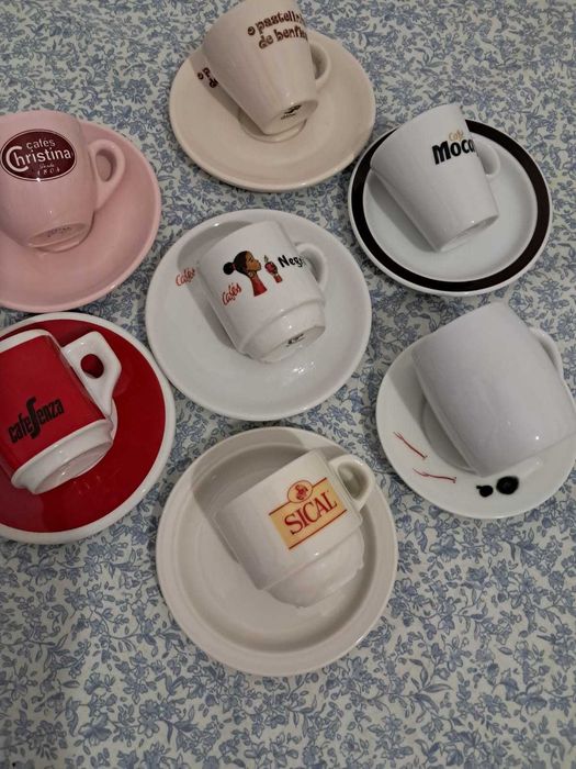 Chávenas de café coleção