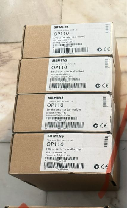 Detetores   Siemens  OP320 + bases SO0320  e DB721 central FC1008 ,SO320